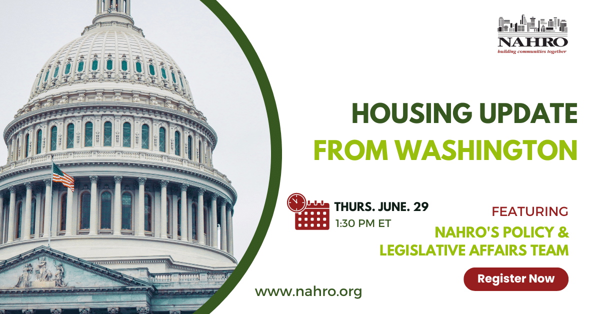 THURSDAY - NAHRO’s Housing Update From Washington On The NSPIRE Final ...